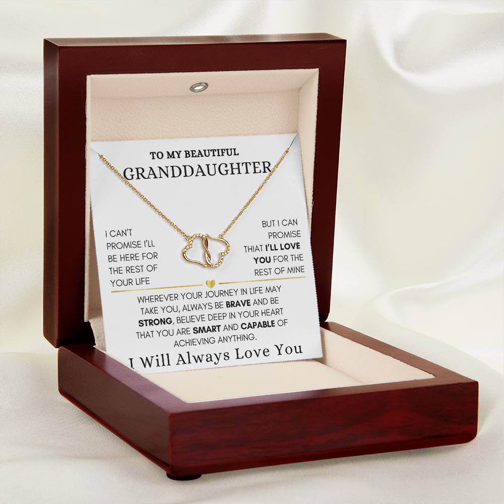To My Granddaughter Everlasting Love Necklace