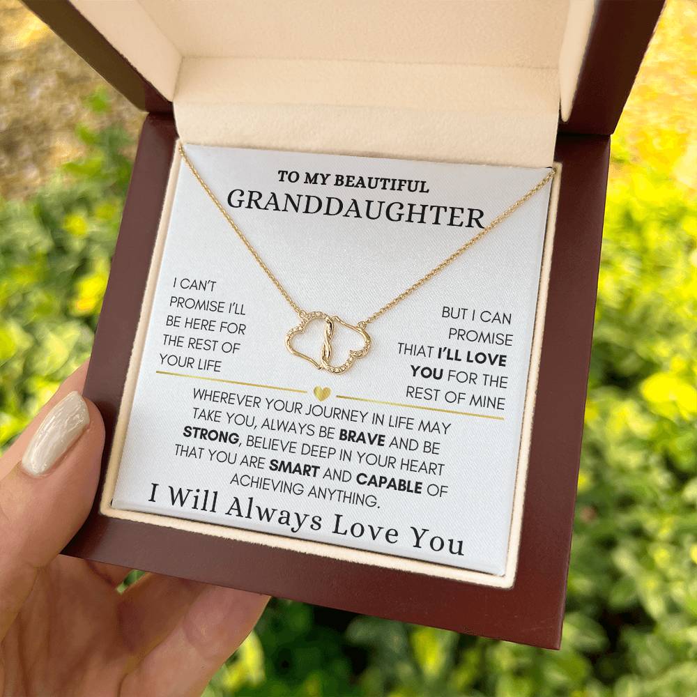 To My Granddaughter Everlasting Love Necklace