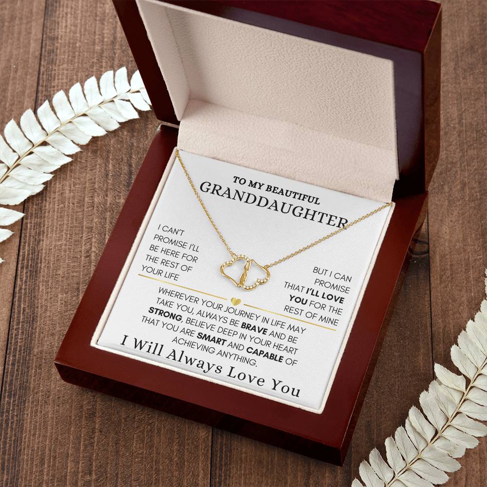 To My Granddaughter Everlasting Love Necklace