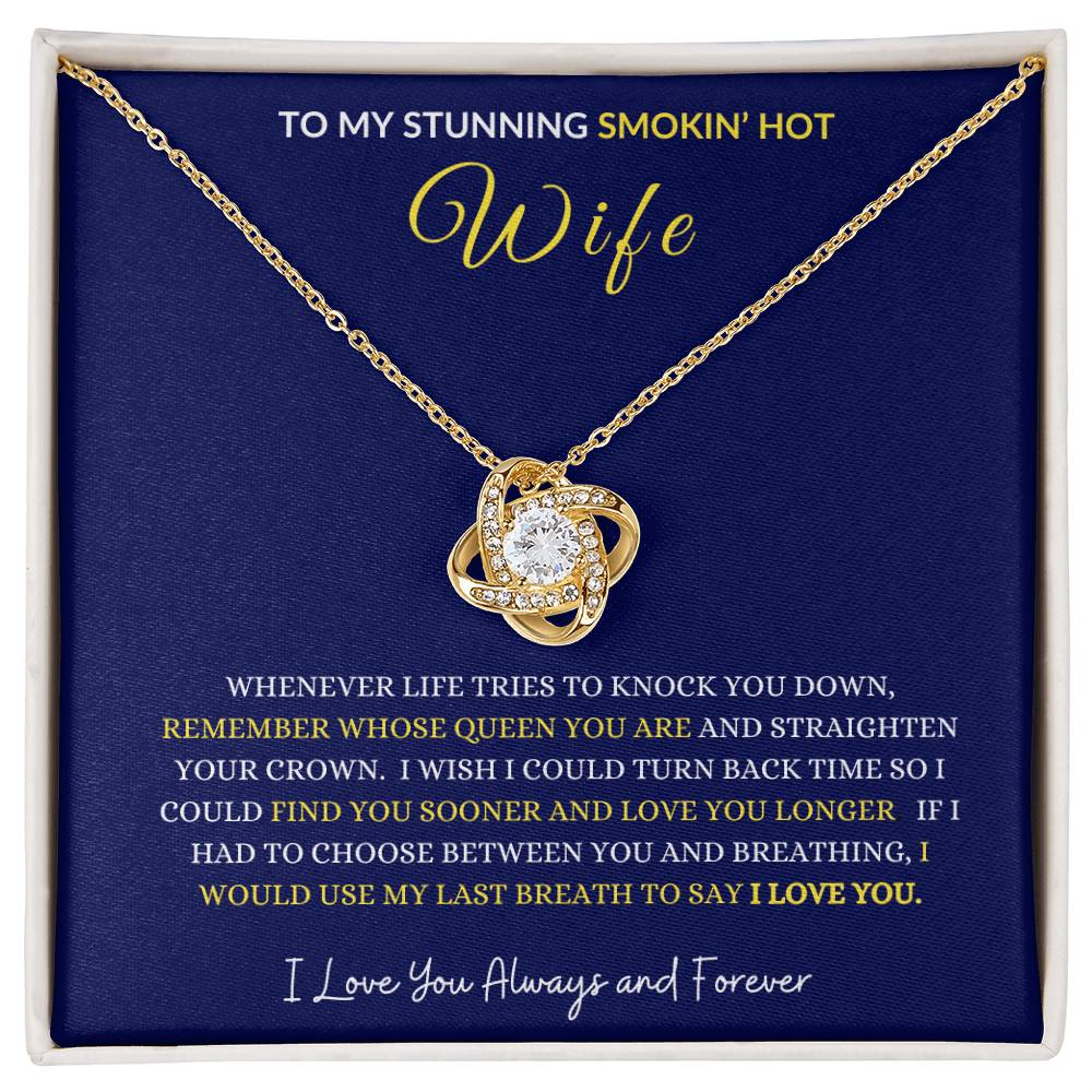 WIFE LOVE KNOT NECKLACE