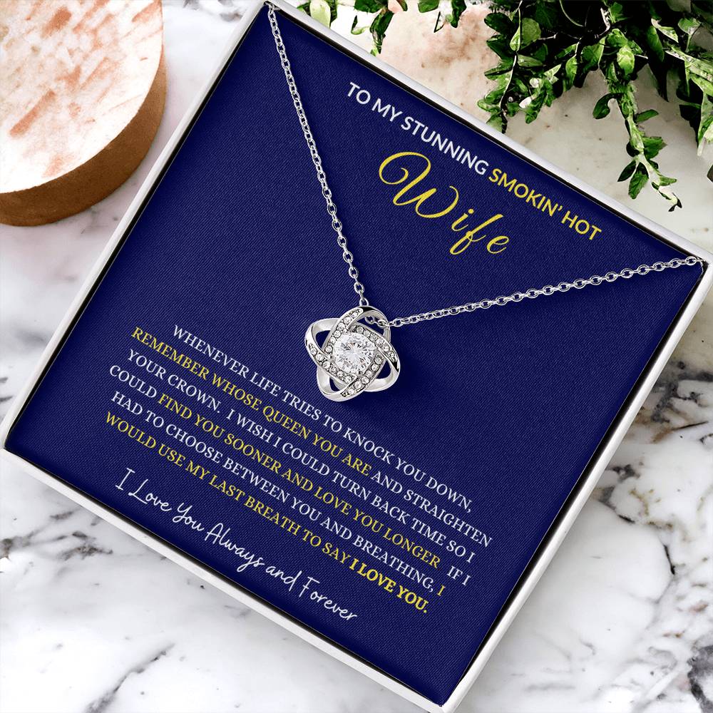 WIFE LOVE KNOT NECKLACE