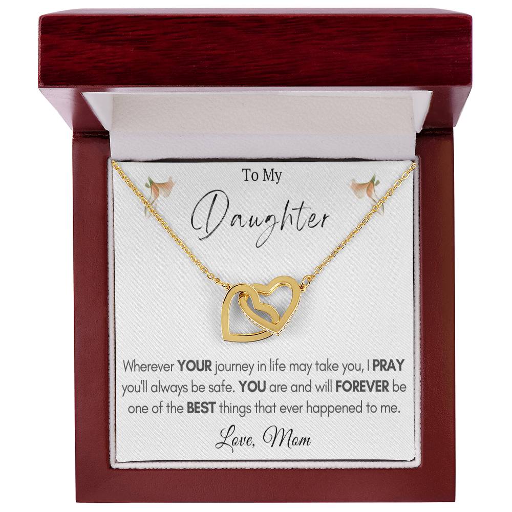 Interlocking Heart Necklace for Daughter