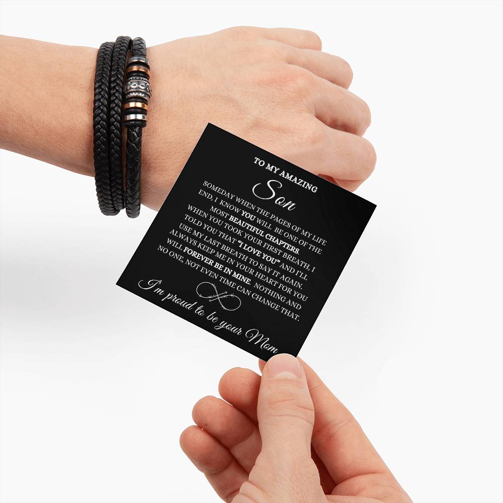 To My Amazing Son-Love You Forever Bracelet