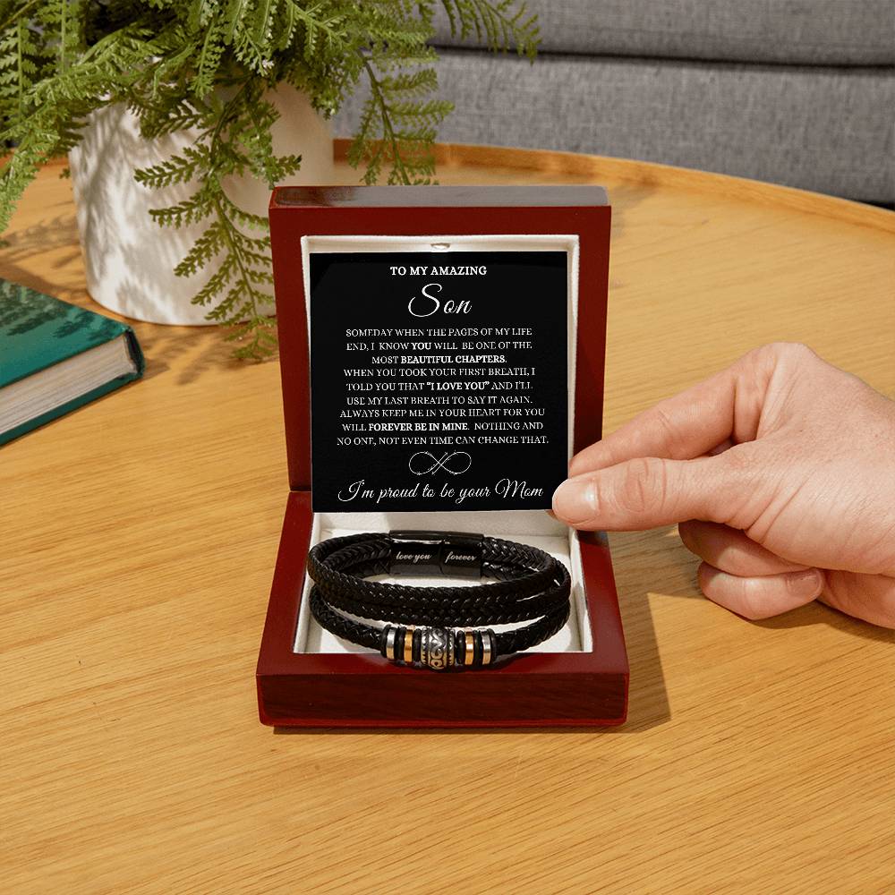 To My Amazing Son-Love You Forever Bracelet