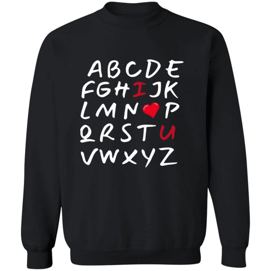 I Heart You Alphabet  Sweatshirt