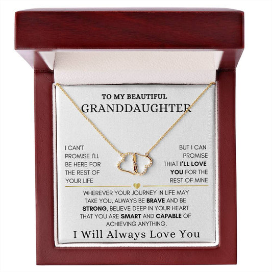 To My Granddaughter Everlasting Love Necklace