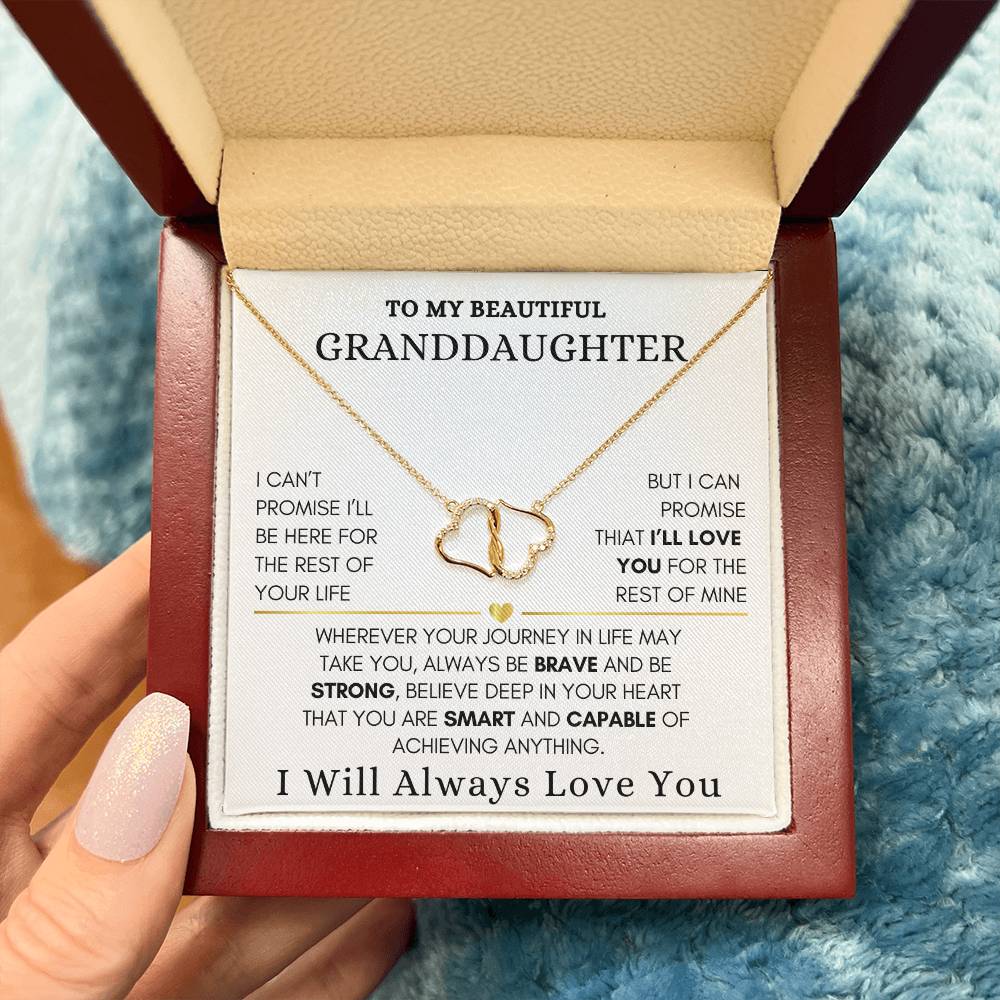 To My Granddaughter Everlasting Love Necklace