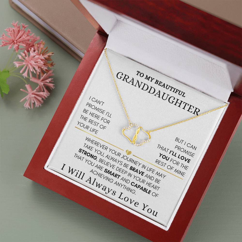 To My Granddaughter Everlasting Love Necklace