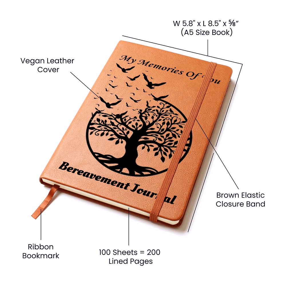 My Memories Of You Bereavement Vegan Leather Journal