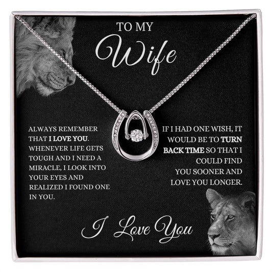 LUCKY IN LOVE WIFE NECKLACE