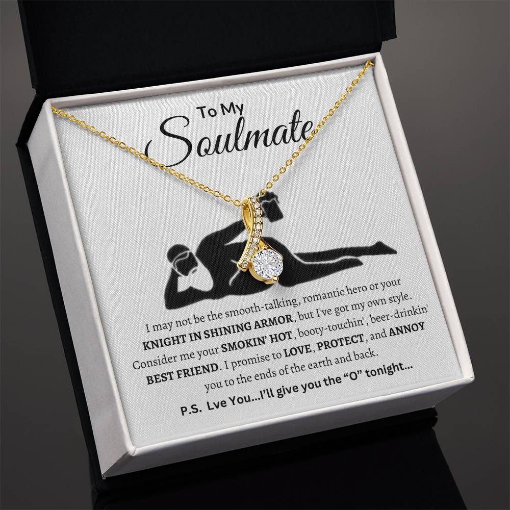 Funny Soulmate Necklace |To My Soulmate "Smokin'Hot" Valentines, Anniversary, Christmas Gift