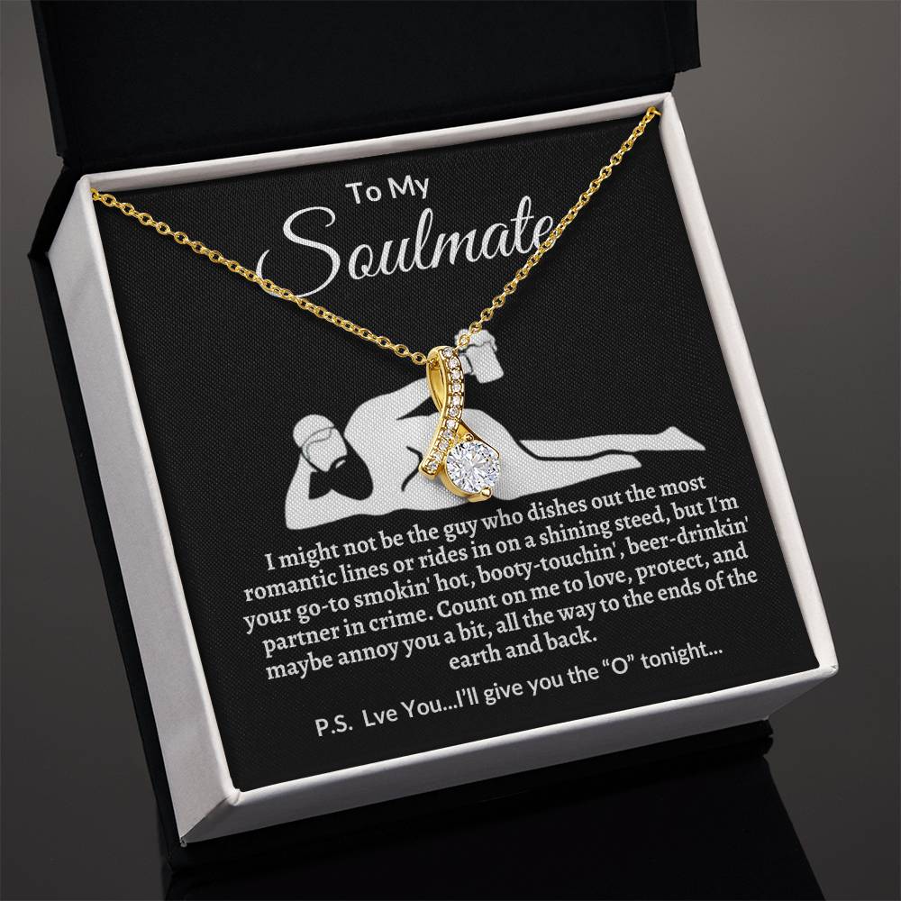 Funny Soulmate Necklace-Perfect Valentine's Day, Anniversary, Birthday, Christmas gift.