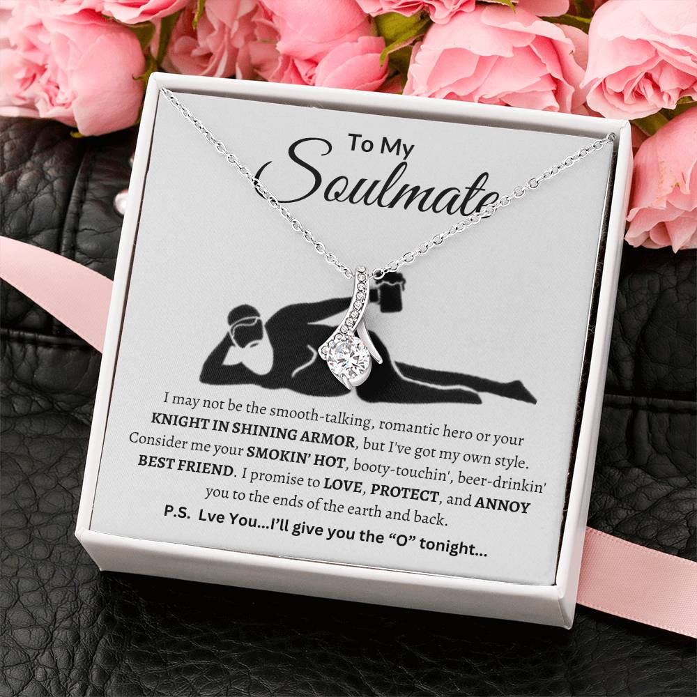 Funny Soulmate Necklace |To My Soulmate "Smokin'Hot" Valentines, Anniversary, Christmas Gift