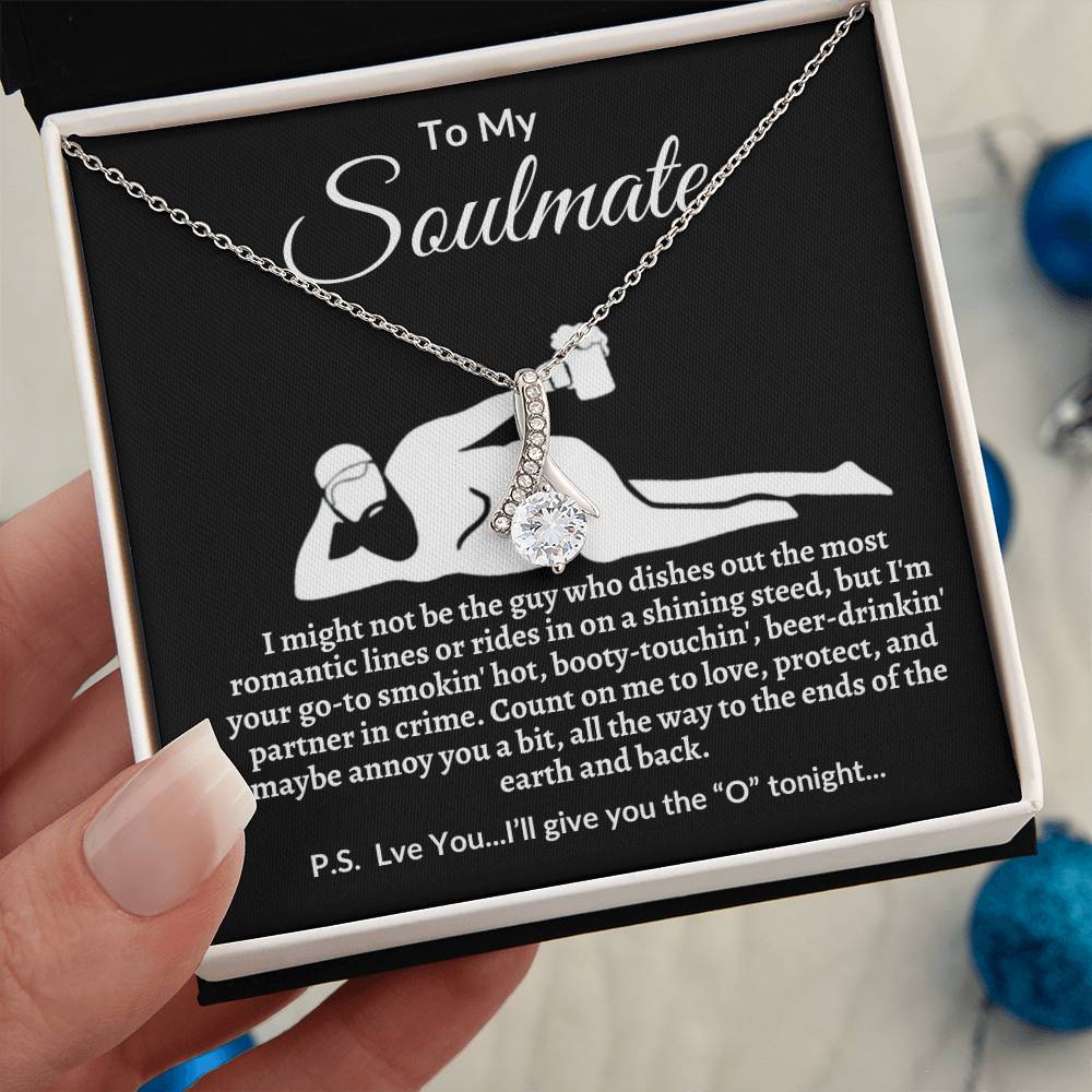 Funny Soulmate Necklace-Perfect Valentine's Day, Anniversary, Birthday, Christmas gift.