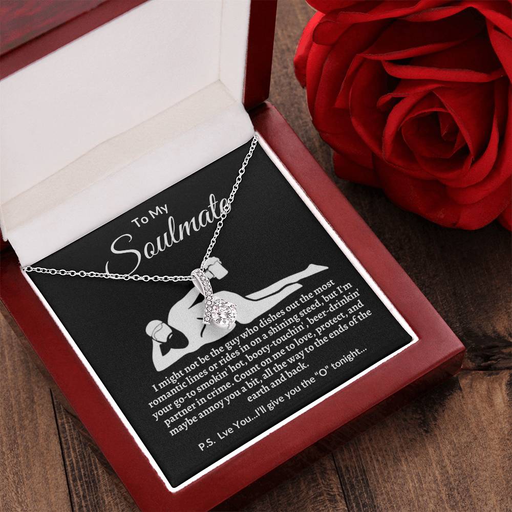 Funny Soulmate Necklace-Perfect Valentine's Day, Anniversary, Birthday, Christmas gift.