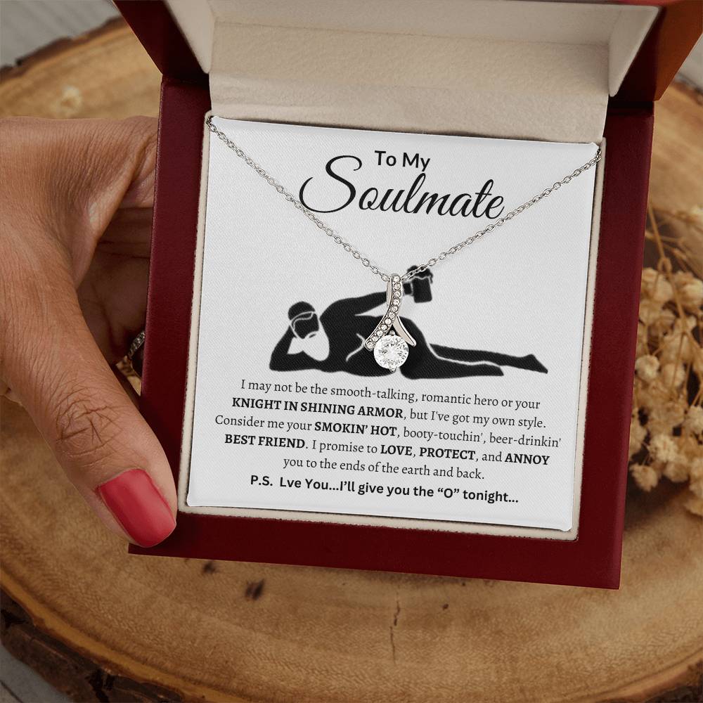 Funny Soulmate Necklace |To My Soulmate "Smokin'Hot" Valentines, Anniversary, Christmas Gift