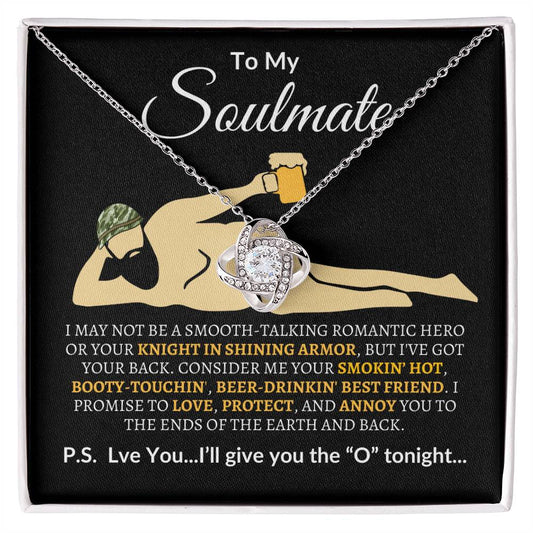 Funny Soulmate Necklace | Valentine's, Anniversary, Wedding, Just Because, Sweet Sentiment Gift