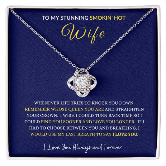 WIFE LOVE KNOT NECKLACE