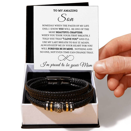 To My Son-Love you Forever Bracelet