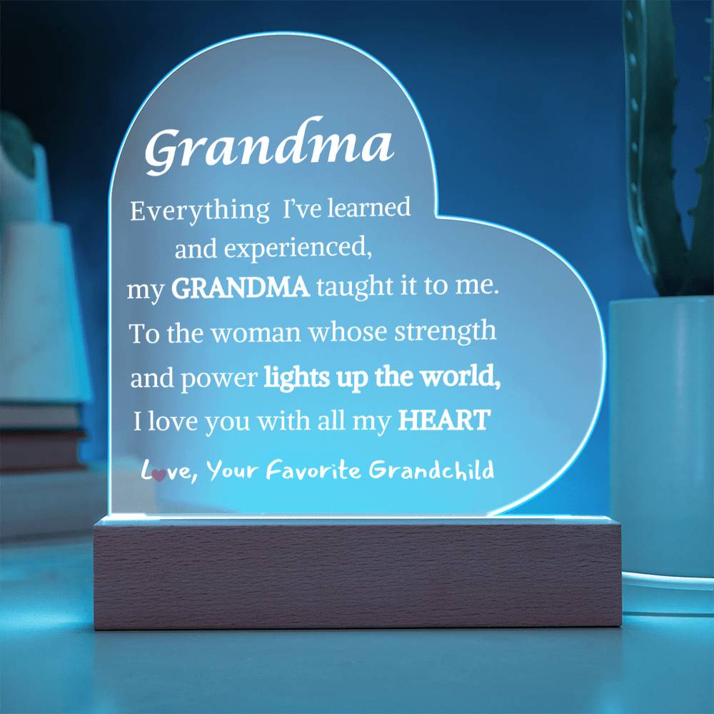 Night Light- Gift For Grandma