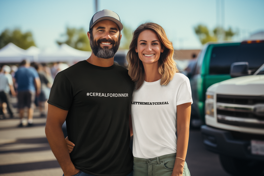 #LetThemEatCereal and #CerealForDinner T-Shirts