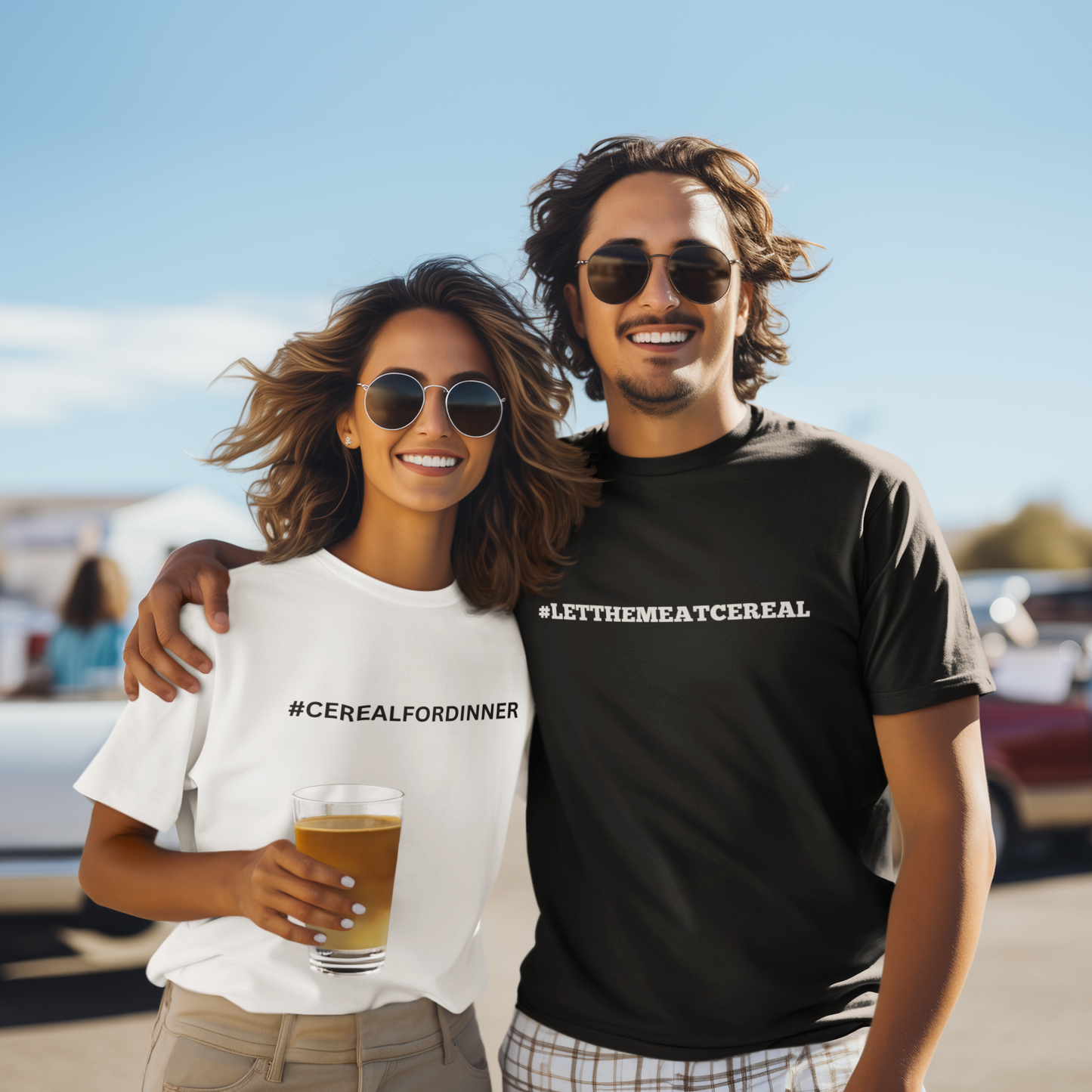 #LetThemEatCereal and #CerealForDinner T-Shirts